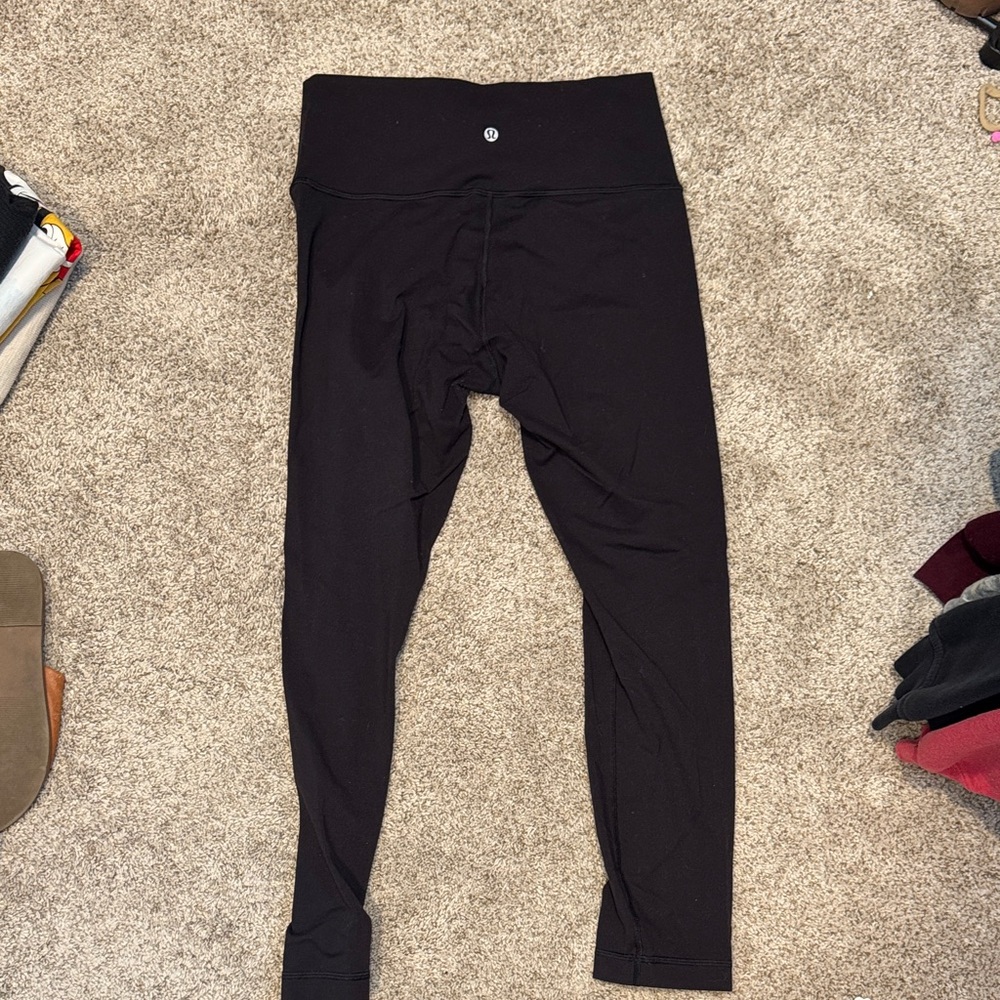lululemon athletica Black Leggings with Wide Waistband